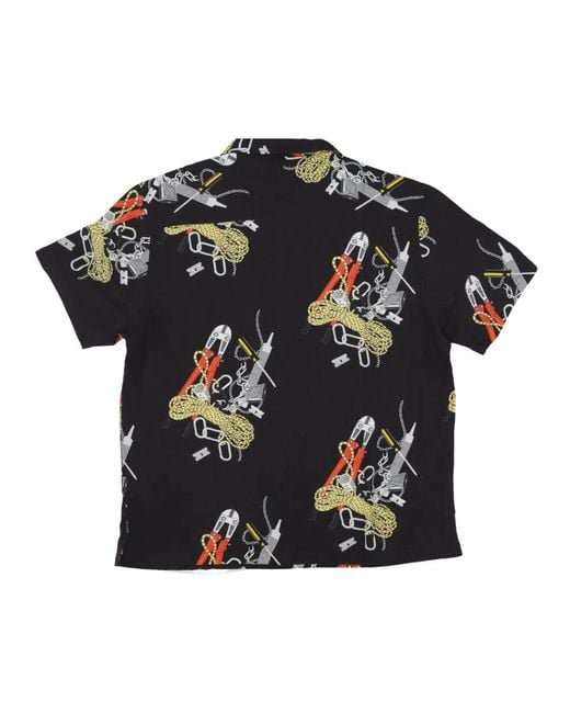 Huf Short Sleeve Shirts in het Black voor heren
