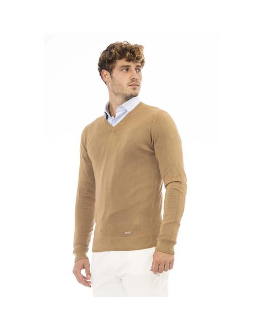 Knitwear > v-neck knitwear Baldinini pour homme en coloris Natural