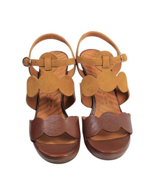 Chie Mihara Brown High Heel Sandals