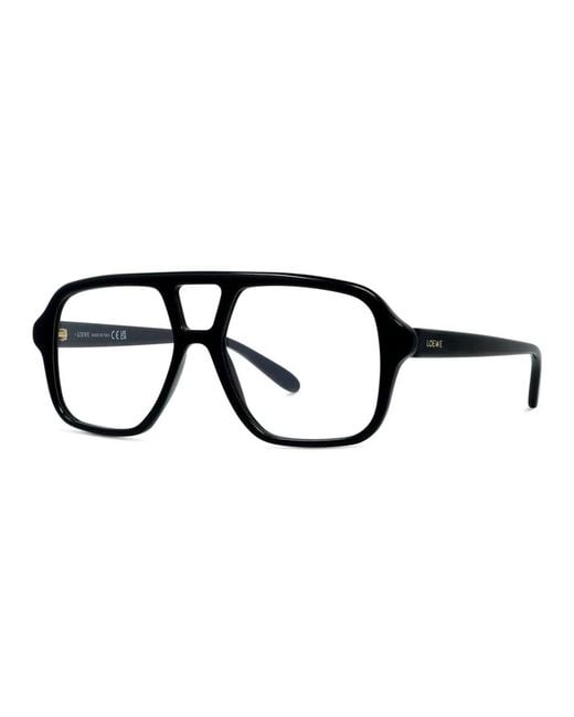 Loewe Accessoires ,Zwart ,Zwarte Pilotbril Acetaat Frame in het Black
