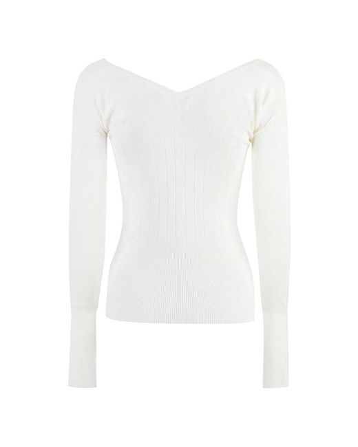 Jacquemus White Long Sleeve Tops