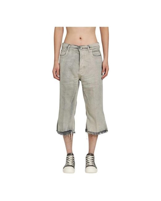 Rick Owens Bolan Cutoffs in het Gray voor heren