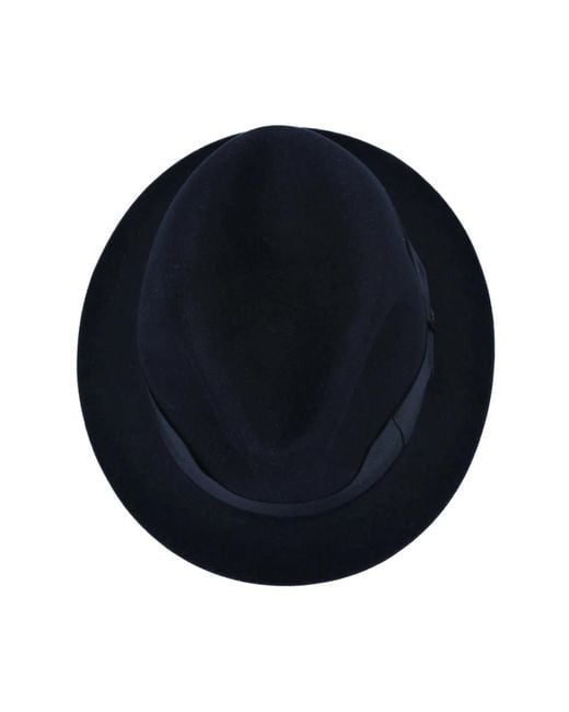 Cappello blu a tesa piccola di Borsalino in Blue