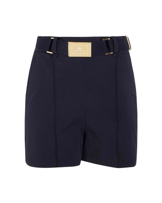 Elisabetta Franchi Blue Short Shorts