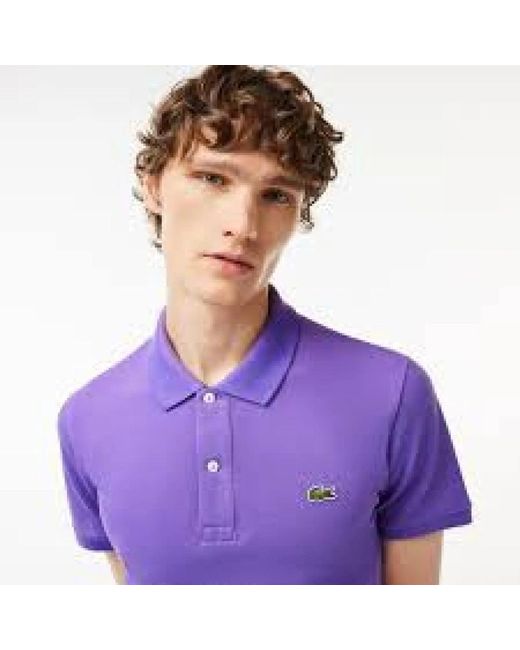Lacoste Purple Polo Shirts for men