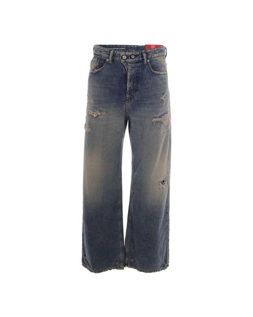 DIESEL Blue Wide Jeans