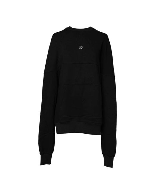Dolce & Gabbana Black Round-Neck Knitwear