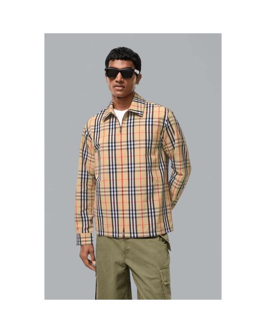Light Jackets Burberry de hombre de color Natural