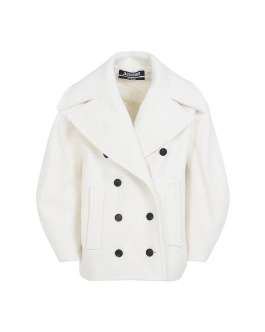 Jacquemus White Double-Breasted Coats