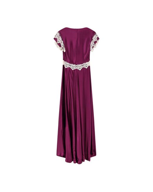 Alberta Ferretti Purple Maxi Dresses