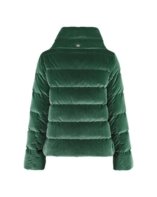 Herno Green Gänsedaunen Reißverschlussjacke