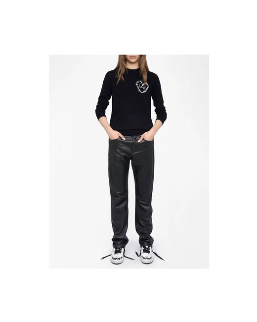 Zadig & Voltaire Blue Round-Neck Knitwear