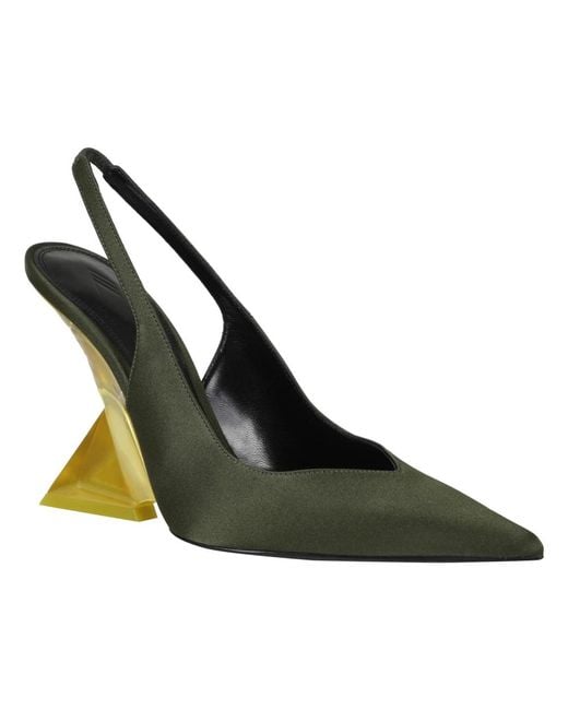 The Attico Green Cheope Slingback