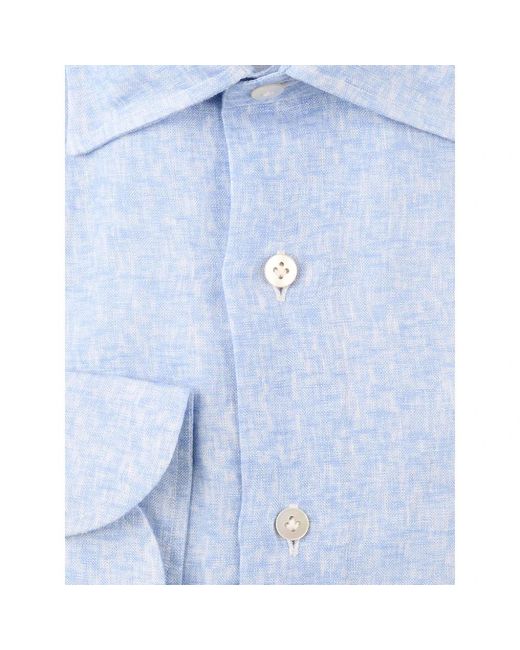 Borriello Blue Casual Shirts for men
