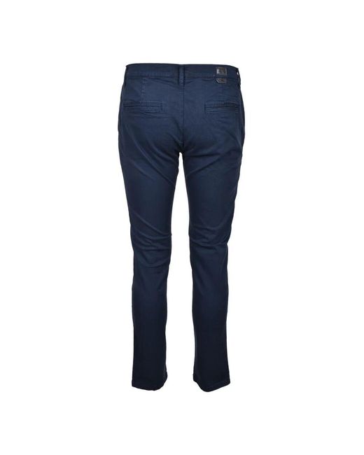 Pantaloni grigi in cotone elastan di Daniele Alessandrini in Blue da Uomo