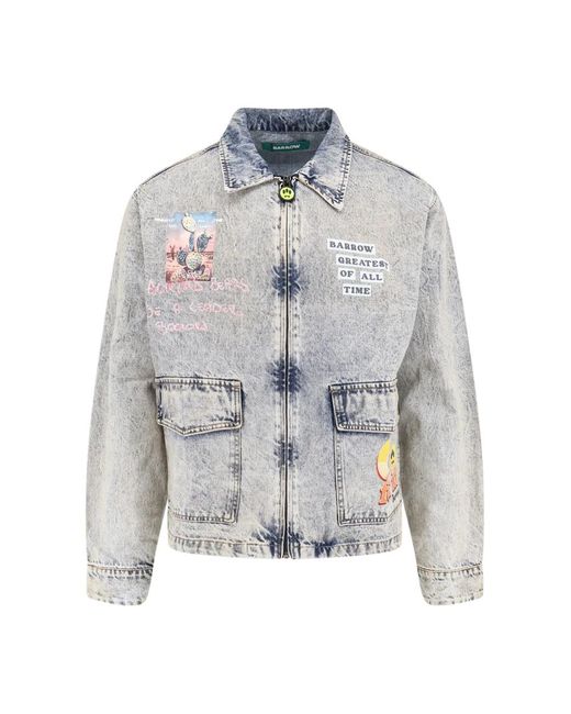Barrow Gray Denim Jackets for men