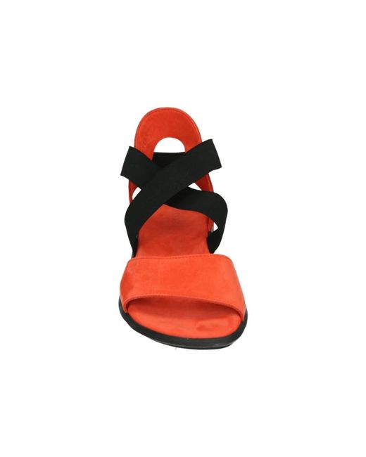 Arche Schoenen ,Oranje ,Leer Satia Sandal in het Red