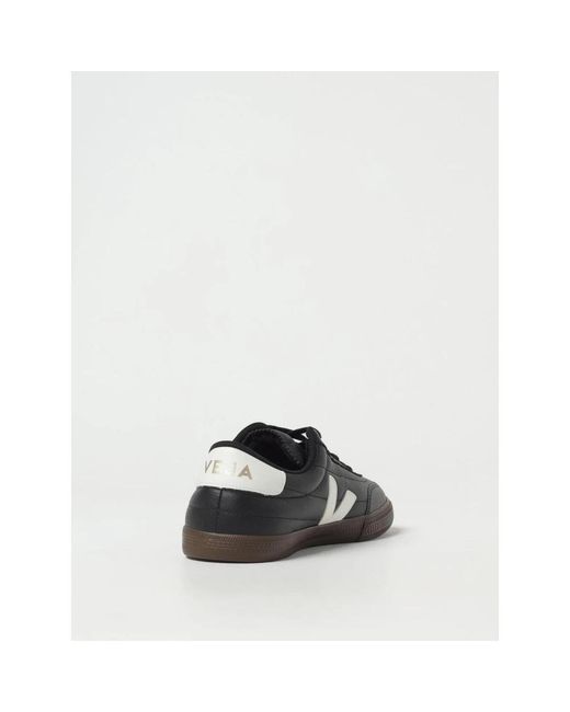 Veja V10 Leather Sneakers in Black für Herren