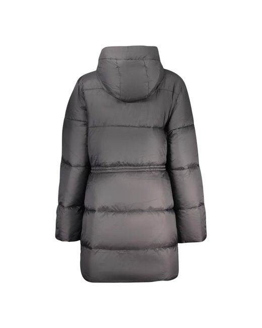 North Sails Jassen ,Zwart ,Leer Patten Padded Jacket in het Gray
