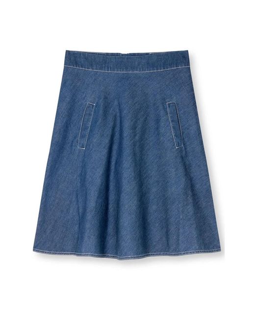 Skirts > denim skirts Mads Nørgaard en coloris Blue