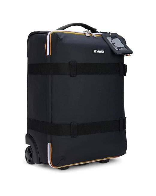 K-Way Black Suitcases for men