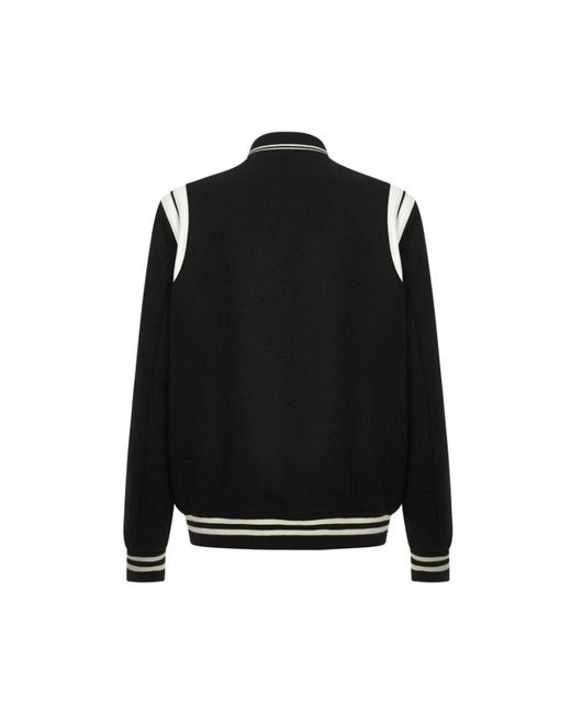 Saint Laurent Teddyjas Van Wol in het Black voor heren