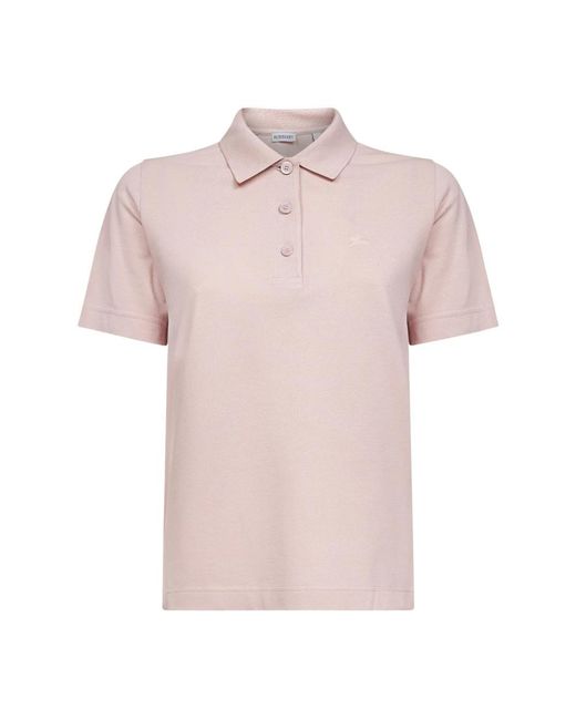 Burberry Pink Polo Shirts