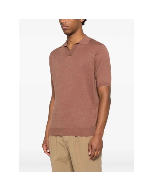 Lardini Brown Polo Shirts for men