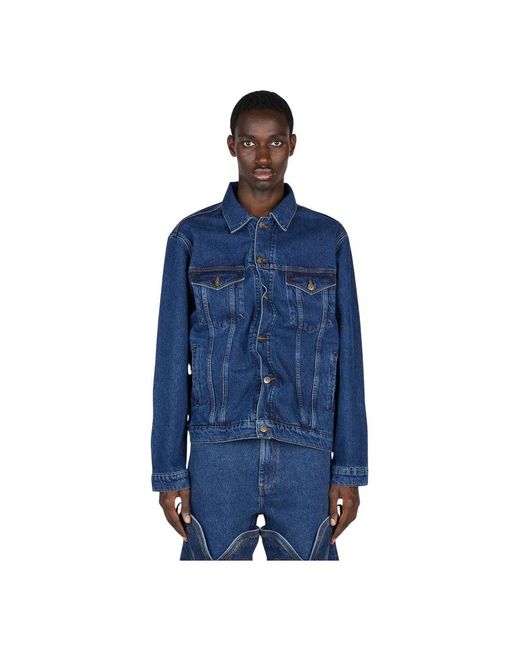 Y. Project Blue Denim Jackets for men