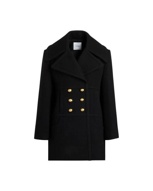 Patou Black Double-Breasted Coats