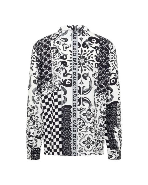 carlo colucci Black Casual Shirts for men