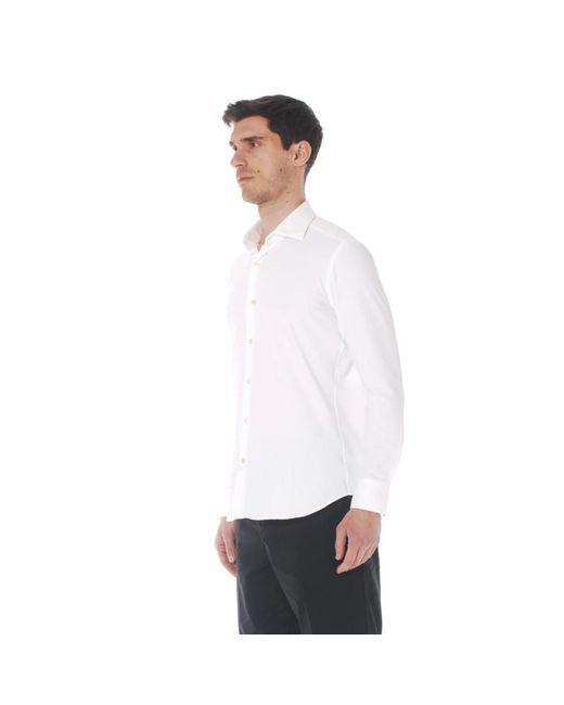 Caliban Camicia in het White voor heren
