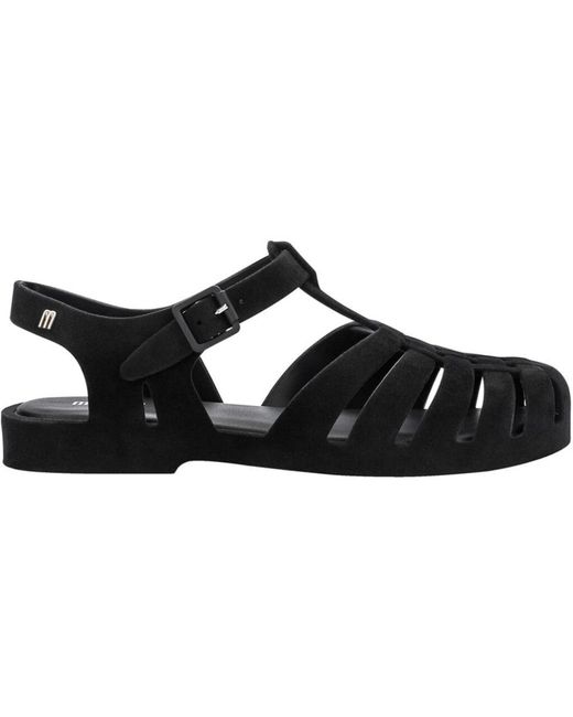 Melissa Black Flat Sandals
