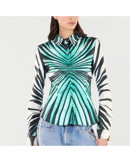 Roberto Cavalli Green Shirts