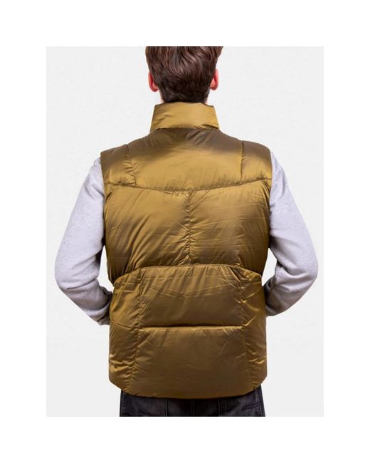 Tommy Hilfiger Jassen ,Bruin ,Nylon Oversized Mouwloze Vest in het Brown voor heren