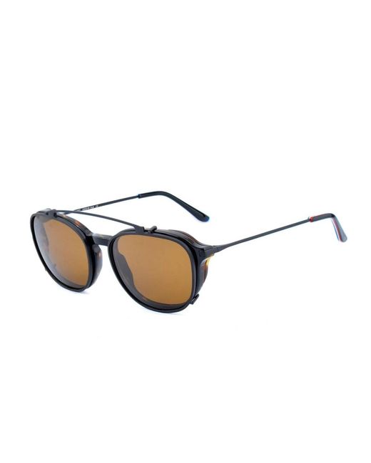 Vuarnet Accessoires ,Zwart ,Zwarte Roestvrijstalen Clip-On Monturen in het Brown voor heren