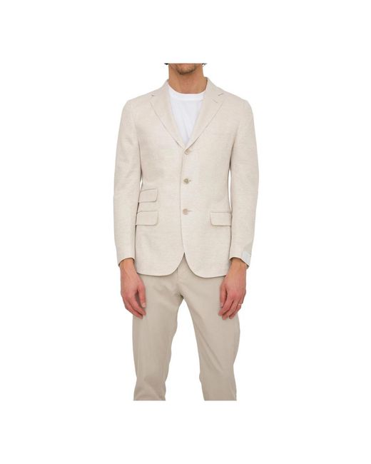 Eleventy Natural Blazers for men