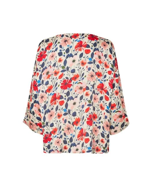 Blouses Masai de color Red