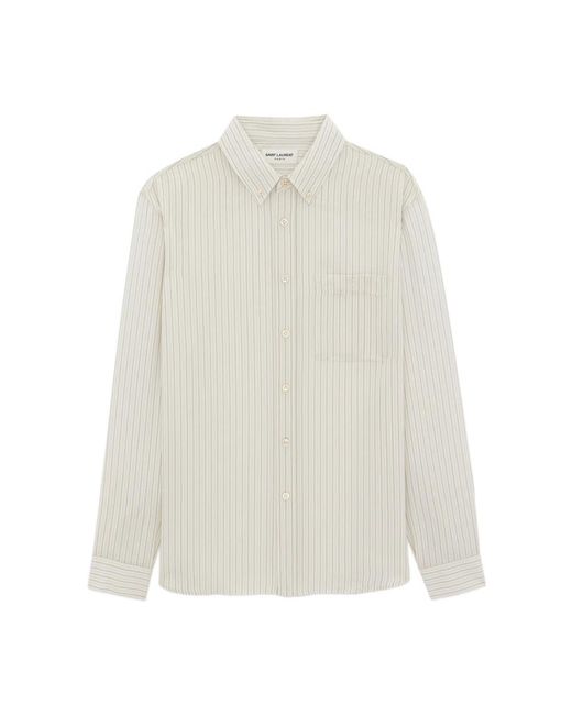 Saint Laurent White Casual Shirts for men
