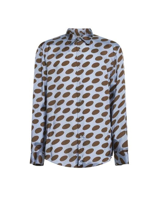 Dries Van Noten Blue Casual Shirts for men