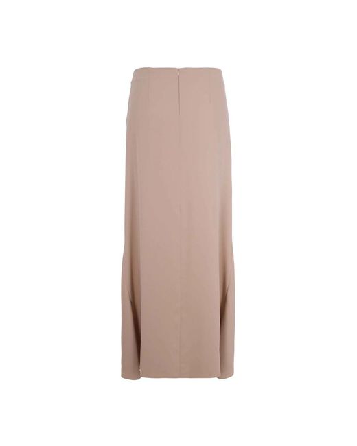 P.A.R.O.S.H. Brown Maxi Skirts