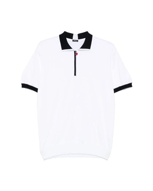 Kiton White Polo Shirts for men