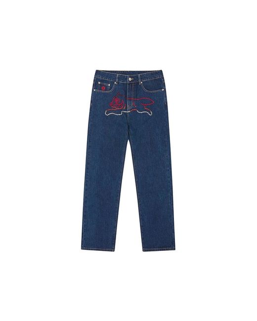 ICECREAM Blue Straight Jeans for men