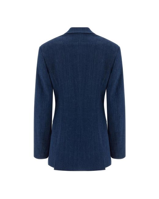 DSquared² Double-Breasted Blazer in het Blue