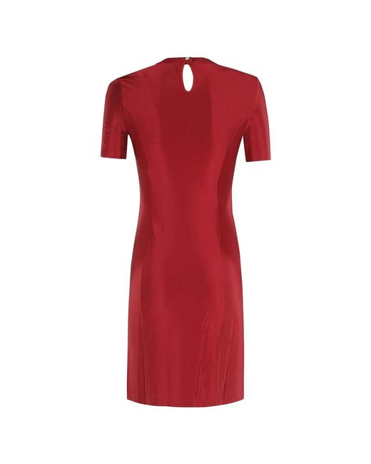 Rabanne Red Rubinrotes Mini-Kleid Mit Drapierung