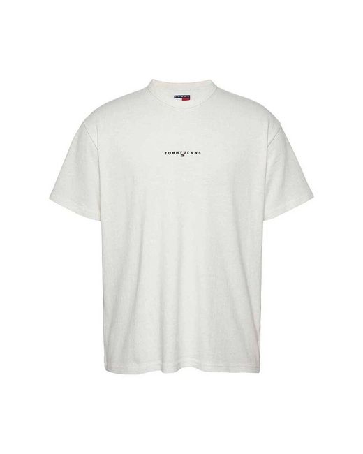 Tommy Hilfiger Weißes Baumwoll-T-Shirt Regular Fit in White für Herren