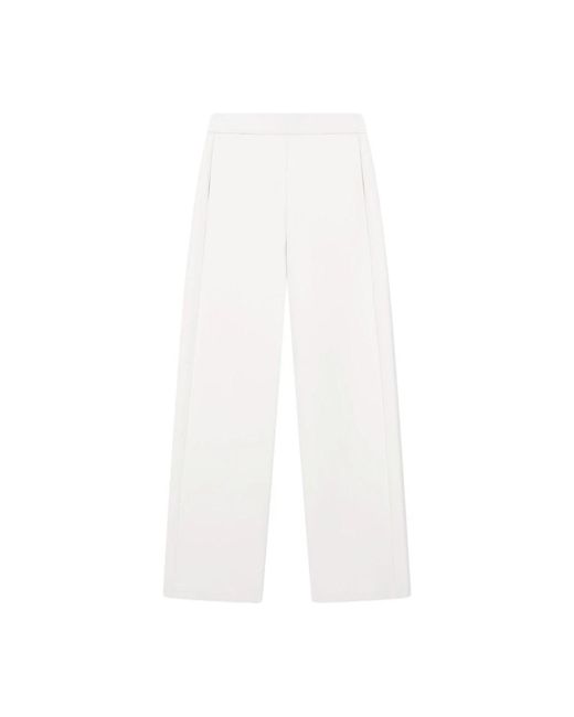 Emporio Armani Straight Trousers in het White
