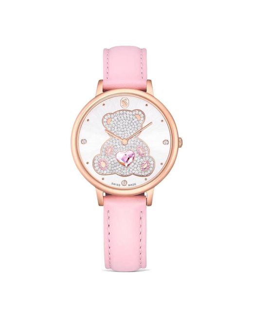 Swarovski Pink Teddy Watch
