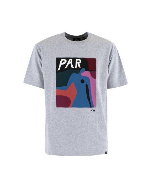 by Parra Hellgraues t-shirt mit brustdruck in Gray für Herren