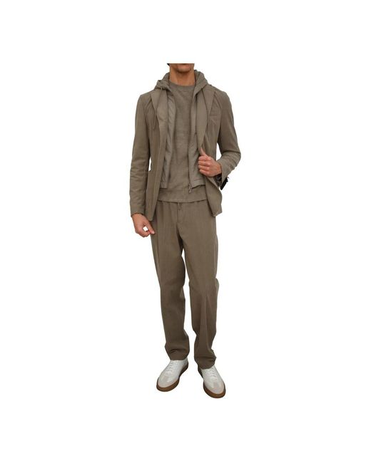 HUGO Jassen ,Groen ,Leer P-Hanry Jacket in het Brown voor heren